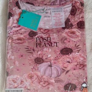 Posh Peanut Liliana long sleeve scoop neck and jogger Pumpkin set - Small - new
